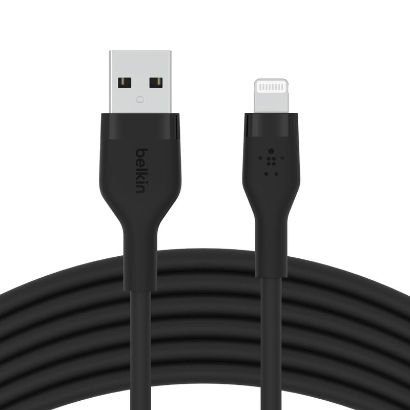 Belkin BoostCharge Flex USB-A Kabel mit Lightning Connector (2m, Schwarz)