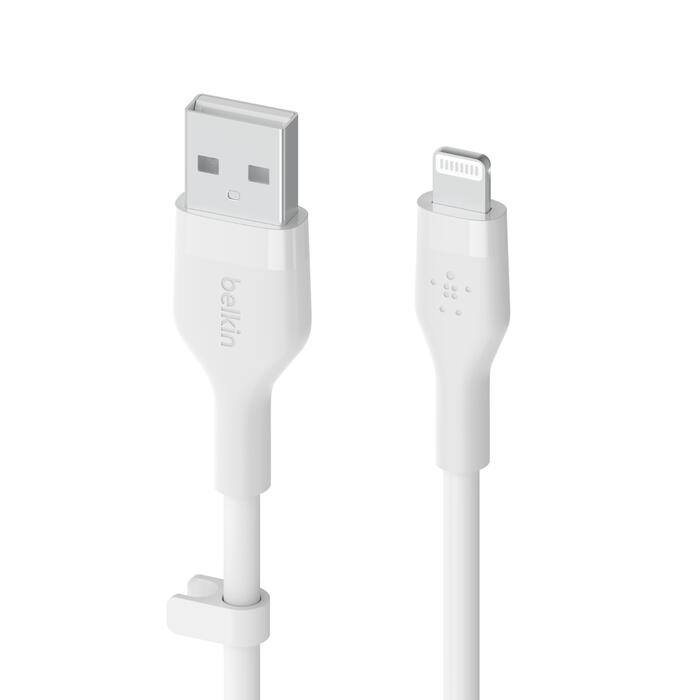 Belkin BoostCharge Flex USB-A Kabel mit Lightning Connector (2m, Weiß)