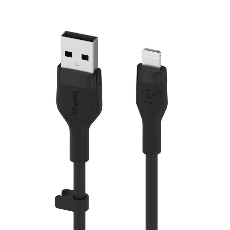 Belin BoostCharge Flex USB-A Kabel mit Lightning Connector (3m, Schwarz)