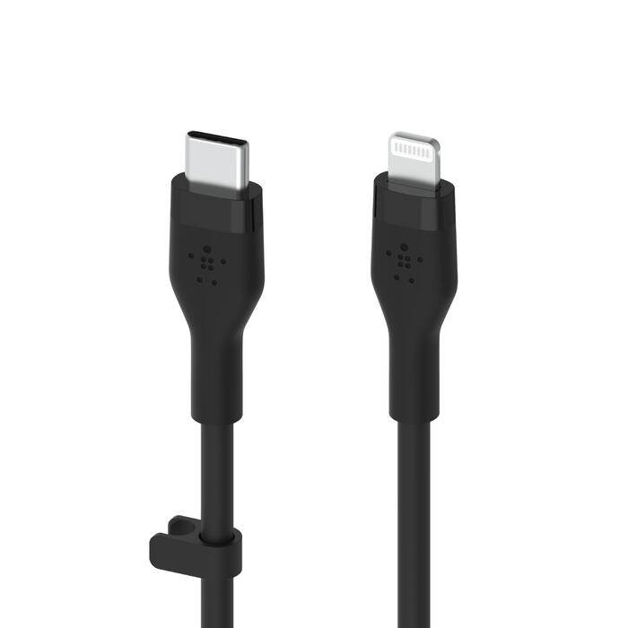 Belkin BoostCharge Flex USB-C Kabel mit Lightning Connector (2m, Schwarz)