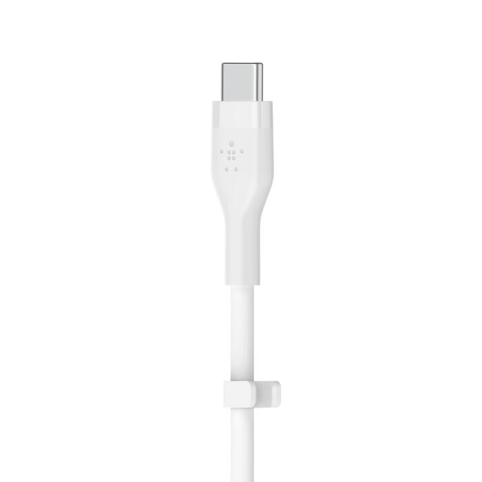 Belkin BoostCharge Flex USB-C Kabel mit Lightning Connector (3m, Weiß)