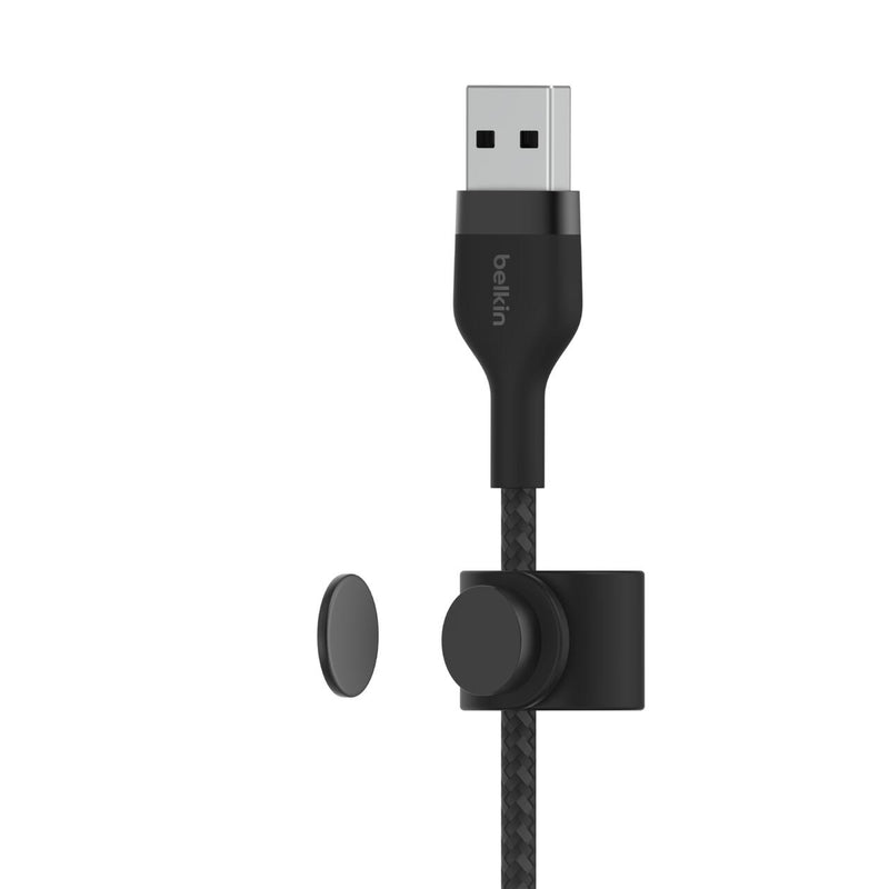 Belkin BoostCharge Pro Flex USB-A Kabel mit Lightning Connector (3m, Schwarz)