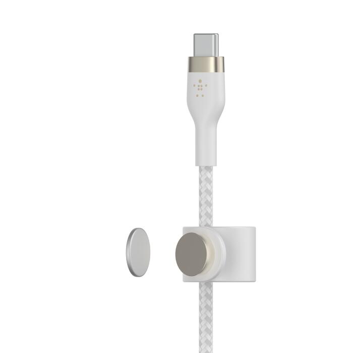 Belkin BoostCharge Pro Flex USB-C Kabel mit Lightning Connector (2m, Weiß)