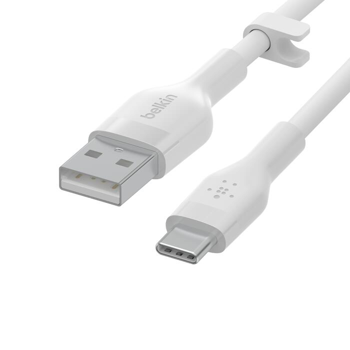 Belkin BoostCharge Flex USB-A auf USB-C Kabel (2m, Weiß)