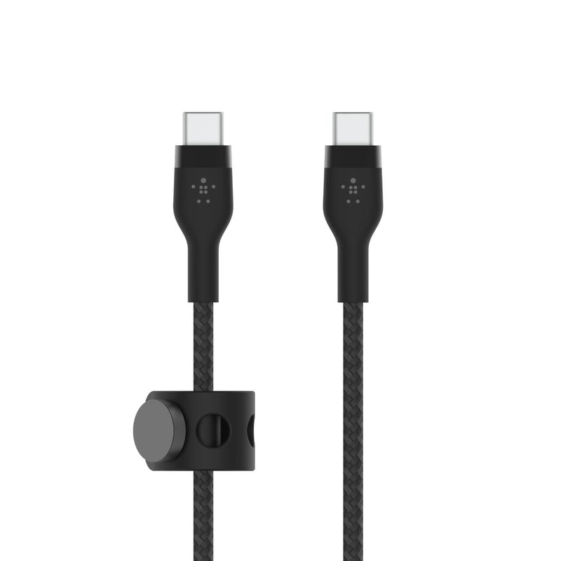 Belkin BoostCharge Pro Flex USB-C auf USB-C Kabel (2m, Schwarz)