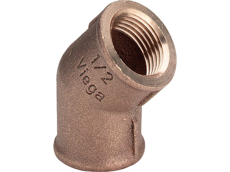 Viega Bend 45° socket/socket 3/4" gunmetal