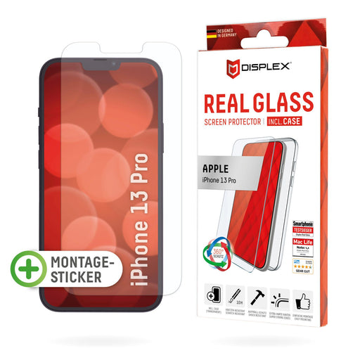 DISPLEX Real Glass + Case für Apple iPhone 13 Pro