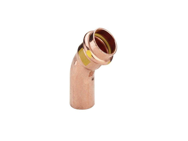 Viega Profipress G bend 45° 28 Copper/bright 345709