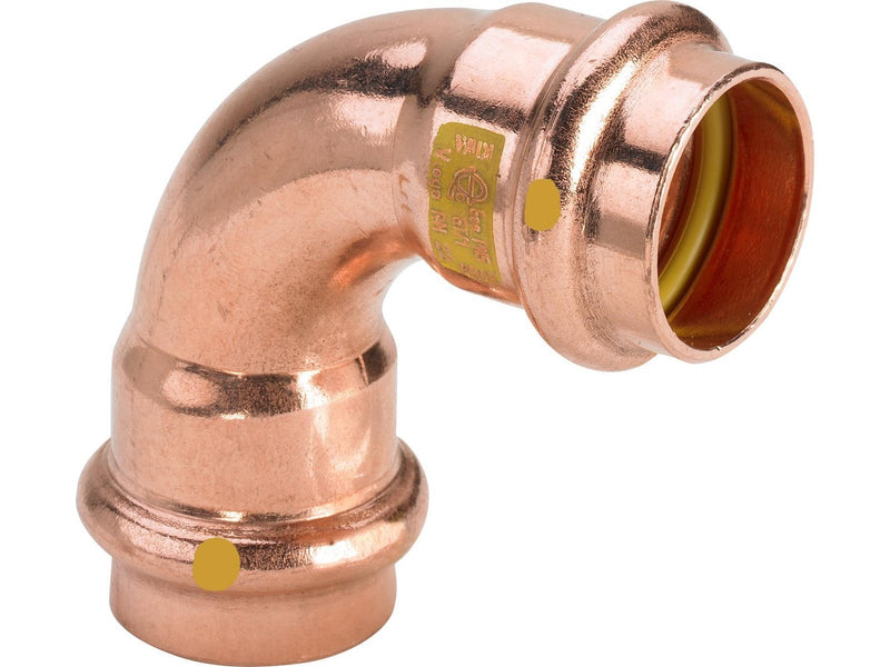 Viega Profipress G bend 90° 28 Copper/bright 345495