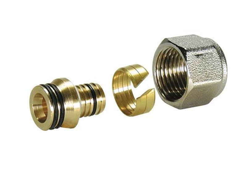 Pettinaroli Complete adapting set for multilayer pipe brass 1/2x16/12 alu-pex