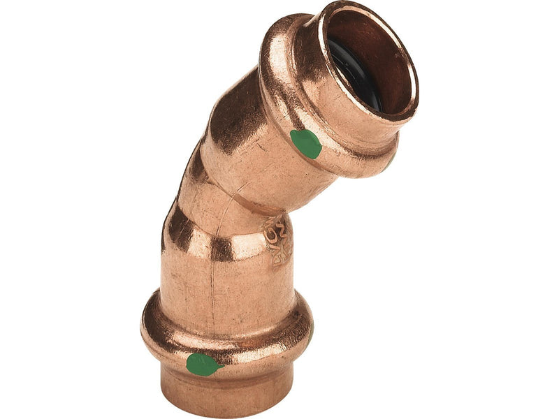 Viega Profipress bend 45° 15 Copper/bright 292348