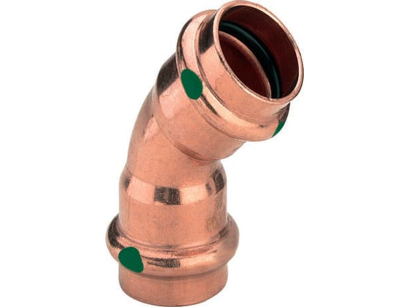 Viega Profipress bend 45° 12 Copper/bright 292409
