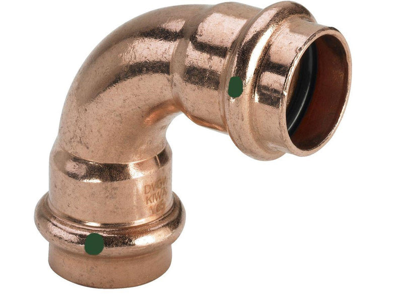 Viega Profipress bend 90° 22 Copper/bright 291518