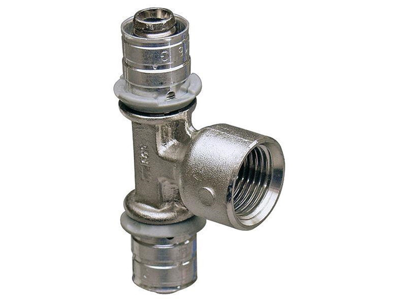 Uponor press tee adapter female thread 50-rp1ft-50
