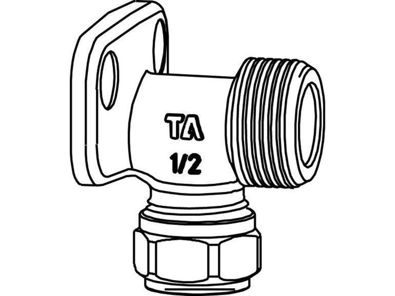TA Fpl 346-12xg3/4 wall elbow chr