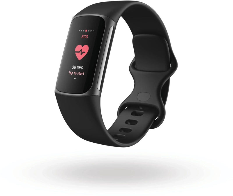 Fitbit Charge 5 Fitness Tracker, Graphit/Schwarz