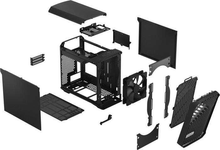 Fractal Design Torrent Nano TG - black solid