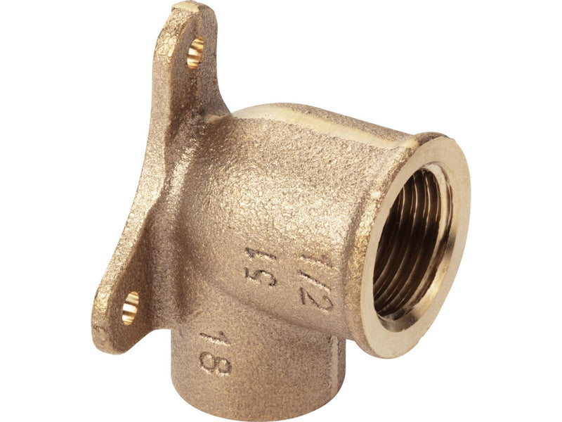 Viega Deck angle with wall flange 15 mm x 1/2" gunmetal