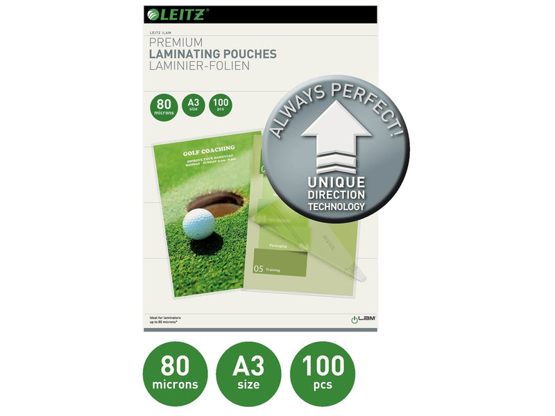 Leitz Lamination Pouches -  A3 (297 x 420 mm) lamination pouches