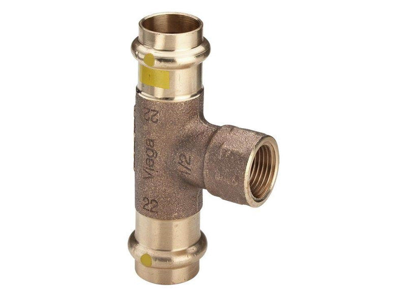 Viega Profipress G T-piece 28 x 1/2" x 28 mm gunmetal