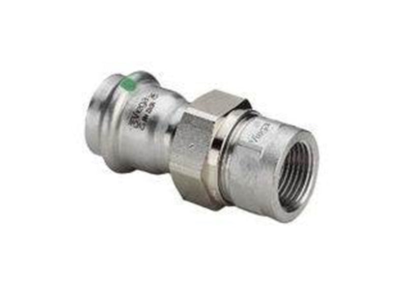 Viega Sanpress Inox transition fitting 22 x 3/4" Stainless steel/bright 437503