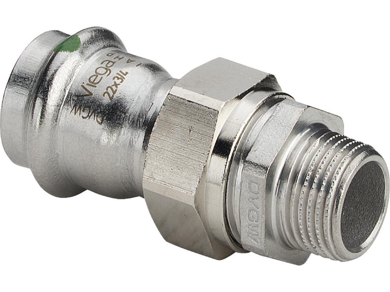 Viega Sanpress Inox transition fitting 35 x 1 1/4" Stainless steel / glossy