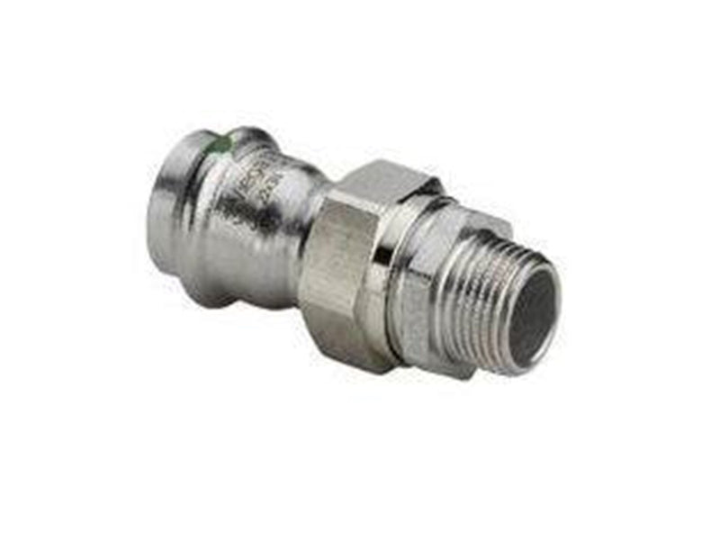 Viega Sanpress Inox transition fitting 28 x 1" Stainless steel/bright 438333