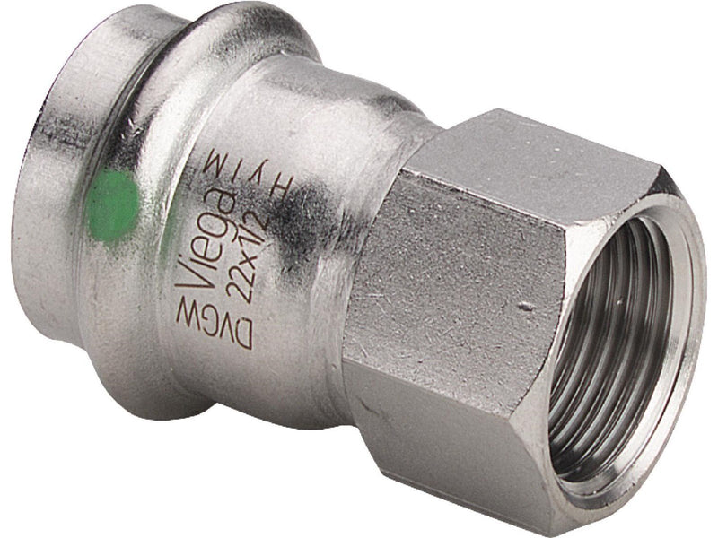 Viega Sanpress Inox transition 35 mm x 1 1/4" stainless steel 436667