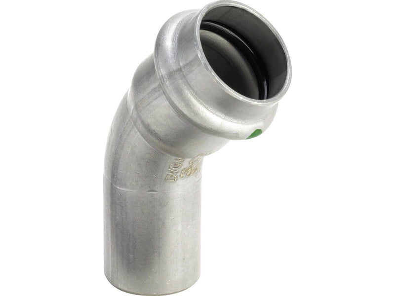 Viega Sanpress Inox bend 45° 35 Stainless steel/bright 435424