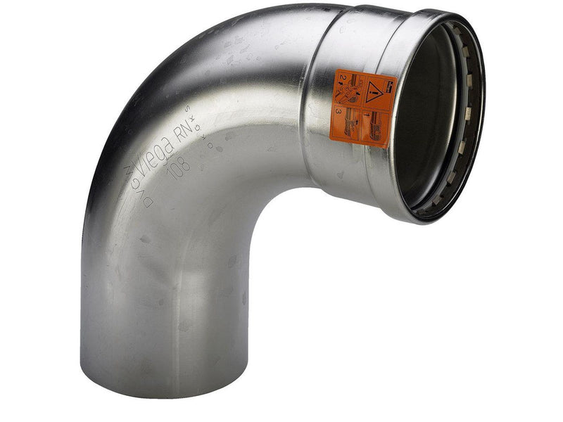 Viega Sanpress Inox XL bend 90° 76.1 Stainless steel/bright 482626