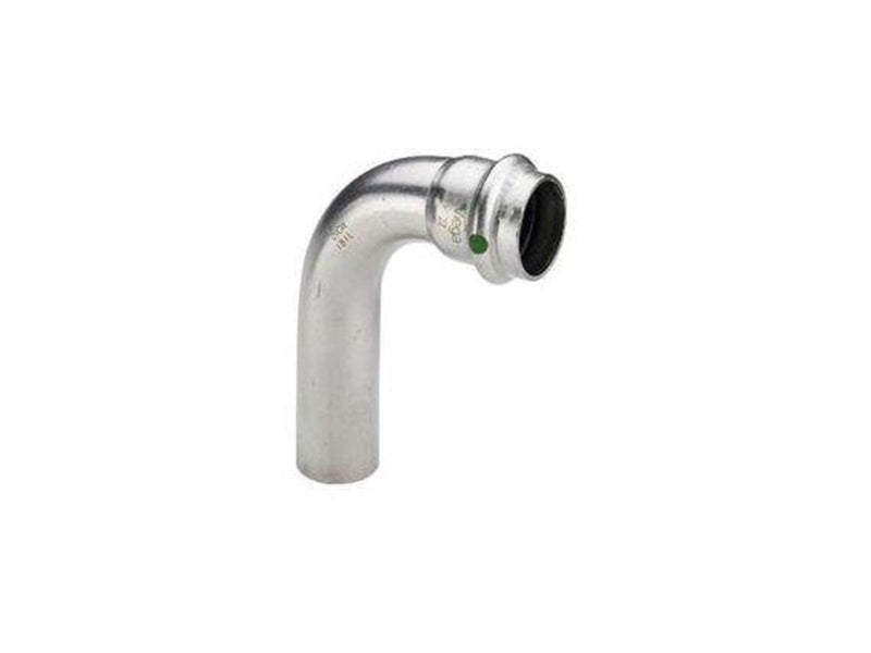 Viega Sanpress Inox bend 90° 35 Stainless steel/bright 435745