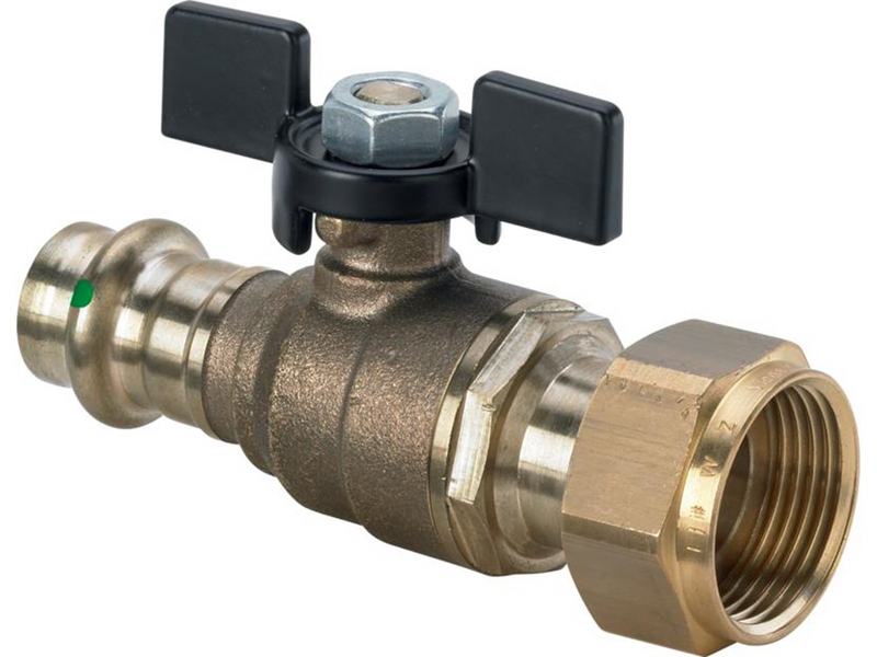 Viega Easytop ball valve 15 mm x 3/4" gunmetal