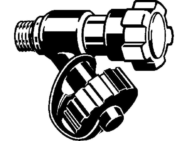 Viega Easytop drain valve 1/4" gunmetal