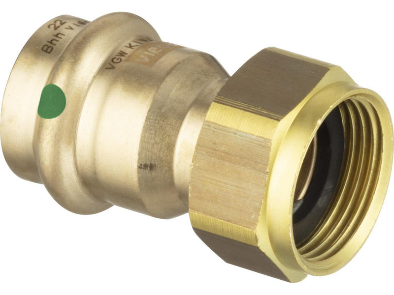 Viega Sanpress connection screw 22 mm x 3/4" socket/socket gunmetal
