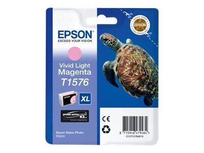 Epson Original T1576 Ultra Chrome K3 Druckerpatrone magenta hell 25ml (C13T15764010)