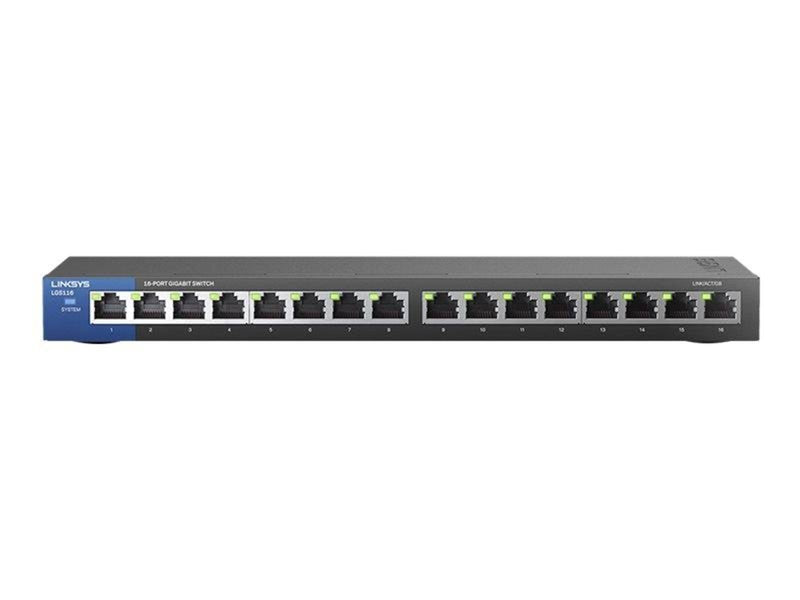 Linksys LGS116 16-Port Business Desktop Gigabit Switch