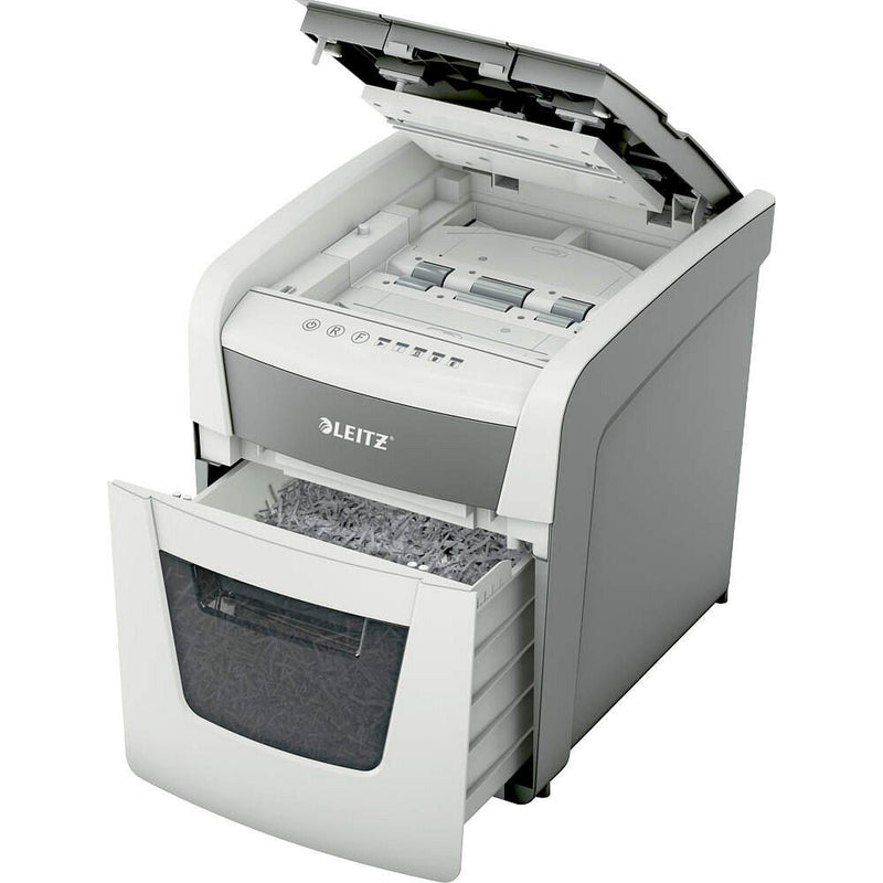LEITZ IQ Autofeed Small Office 50 Aktenvernichter P-4 50 Blatt weiß