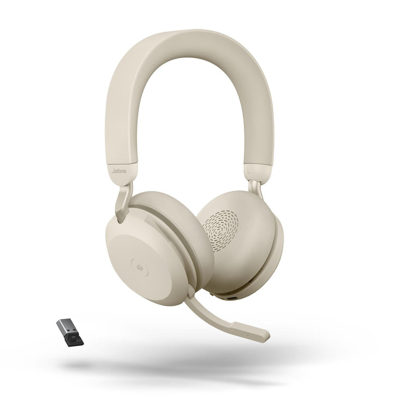 Jabra Evolve2 75 MS Stereo Headset On-Ear beige