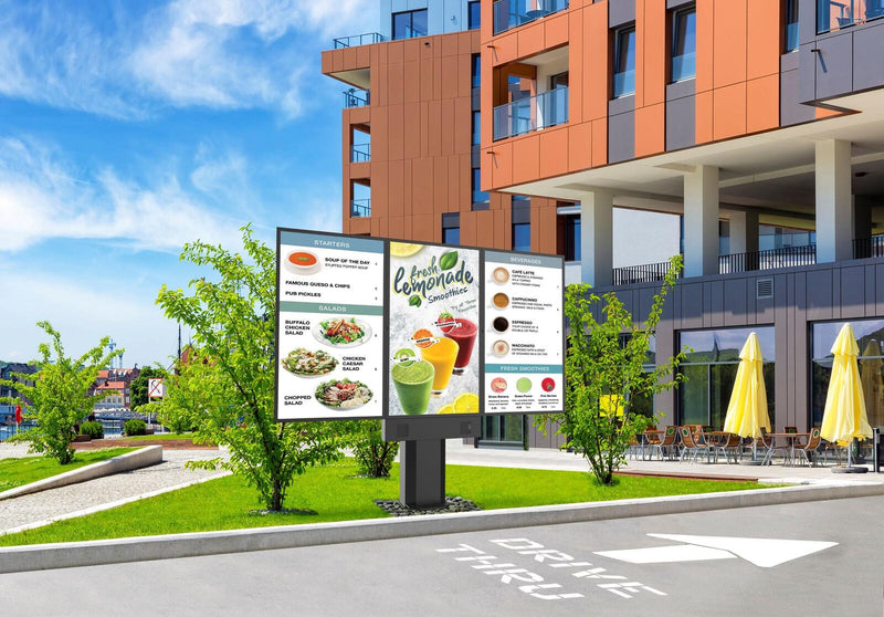 Peerless-AV KOF555-3 Outdoor Digital Menu Board für 3x55'(140cm)