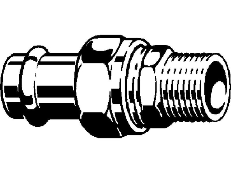 Viega Prestabo transition fitting 15 x 1/2 Steel / Galvanized