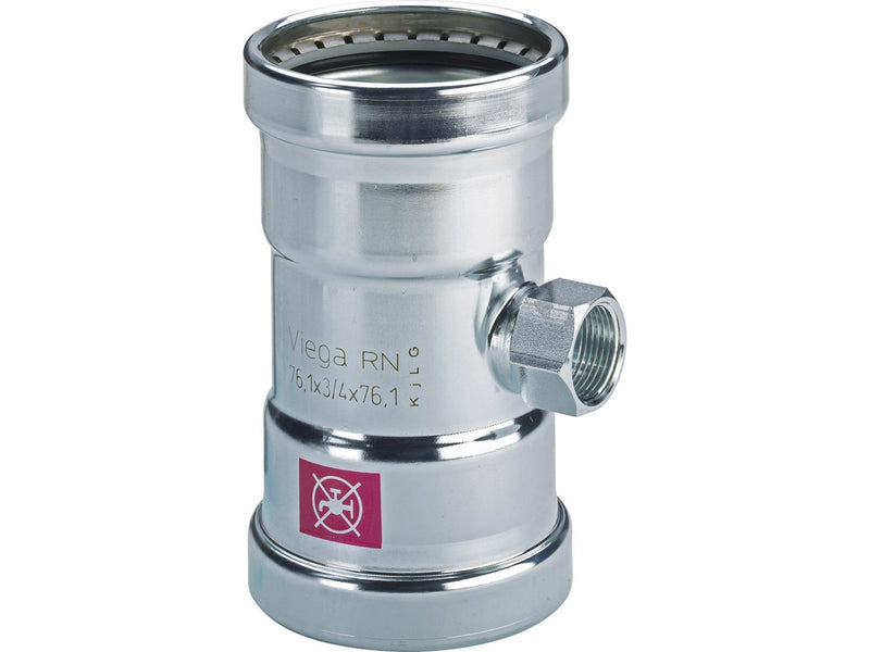 Viega Prestabo XL Tee 76.1 x 3/4" x 76.1mm Galvanized Steel