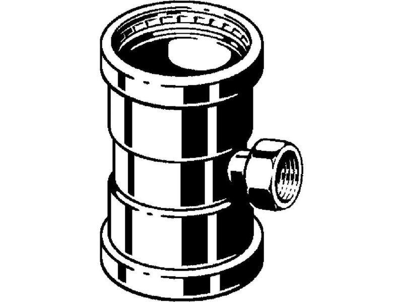 Viega Prestabo XL Tee 76.1 x 3/4" x 76.1mm Galvanized Steel