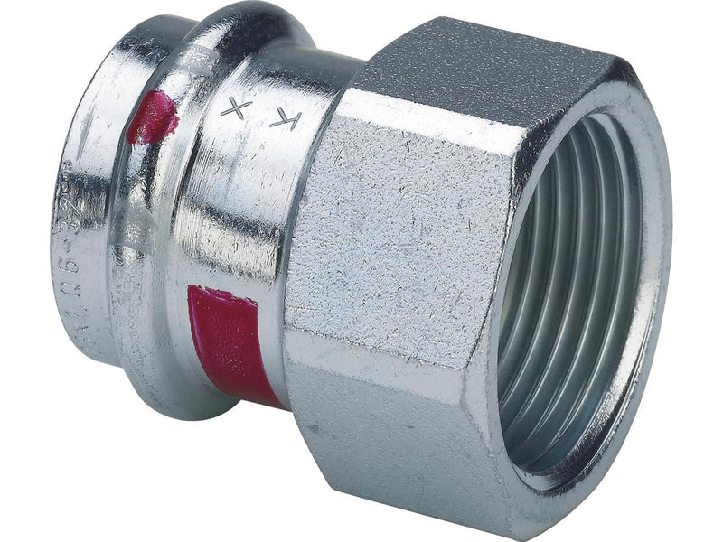 Viega Prestabo transition 18 x 1/2" socket/socket galvanized steel