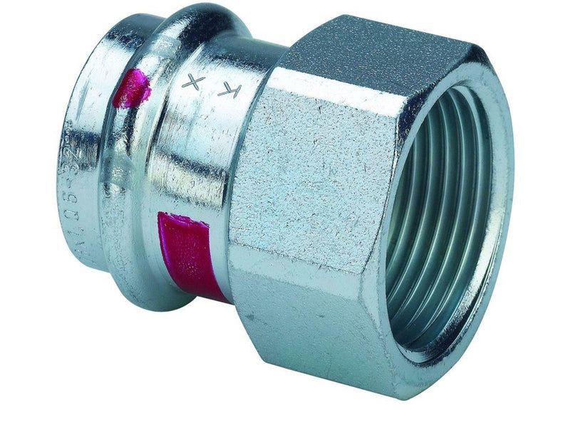 Viega Prestabo transition 35 x 1 1/4" socket/socket galvanized steel