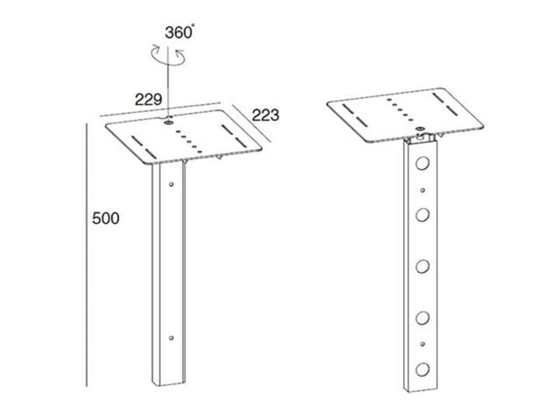Multibrackets M Public Display Stand Kamera Halter HD 10 kg