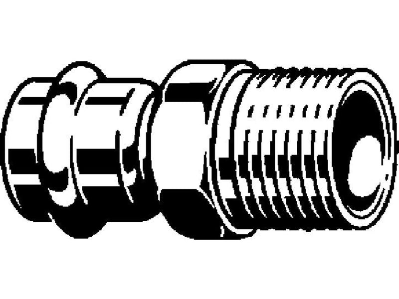 Viega Prestabo transition 28 x 1" sleeve/nipple galvanized steel