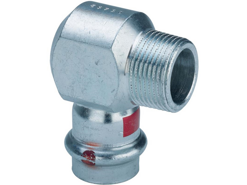 Viega Prestabo transition angle 90° 15 x 1/2" galvanized steel