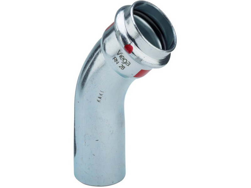 Viega Prestabo bend 45° 28 Steel/Galvanized 558369
