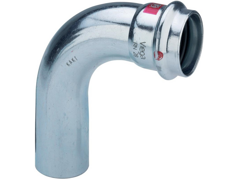 Viega Prestabo bend 90° 54 Steel/Galvanized 558253