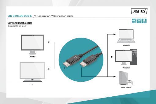 DIGITUS DisplayPort-Anschlusskabel 3m
